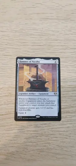 Hammer Of Nazahn Nonfoil Commander Masters Card #0388 MTG LP - Image 1