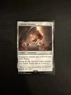 MTG Colossus Hammer [FINAL FANTASY Commander] Near Mint Magic - Image 1