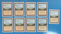 Unlimited PLAINS artwork B basic land x9 mtg played see pics I Combine Ship - Image 1