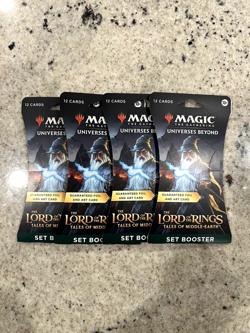 Lord of the Rings - Magic the Gathering Four Set Booster Packs (4x) - Image 1