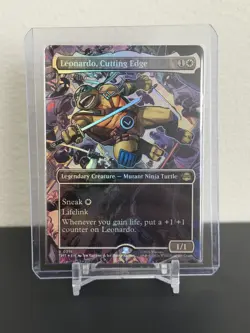 Leonardo, Cutting Edge (Borderless) [TMT - 211] - NM [Foil] TCG MTG - Image 1