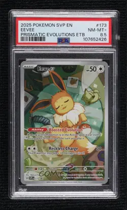 Eevee Pokemon Scarlet & Violet Black Star Promo PSA 8.5 - Image 1