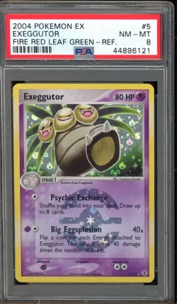 Pokemon Exeggutor EX Fire Red & Leaf Green Reverse Holo Rare #5 PSA 8 - Image 1