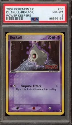 Pokemon Duskull EX Power Keepers Reverse Holo #50 PSA 8 - Image 1