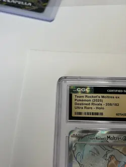 Pokemon Team Rocket's Moltres ex 208/182 Destined Rivals Holo CGC Pristine 10 - Image 4