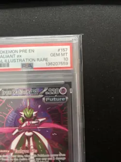 2025 Pokemon Pre En-Prismatic Evolutions #157 Iron Valiant Ex SIR PSA 10 - Image 4