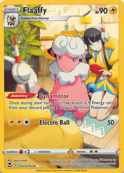 Flaaffy TG03/TG30 Holo Silver Tempest Trainer Gallery Pokemon NM - Image 1