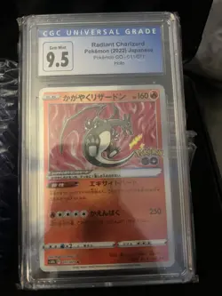 CGC 9.5 Radiant Charizard Pokemon TCG S10b Pokemon GO 011/071 Japanese Holo - Image 1