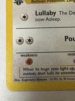 Pokemon TCG Jigglypuff Jungle 54/64 Regular 1st Edition Common Never Played - Image 3