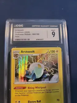 Pokemon Arctozolt 066/189 Swsh03: Darkness Ablaze Holo Cgc 9 - Image 2