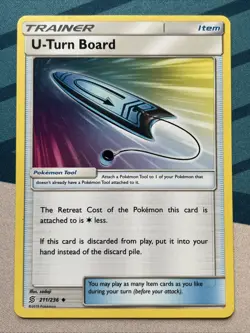 Pokemon Card - U-Turn Board - Uncommon (211/236) SM Unified Minds *LP* - Image 1