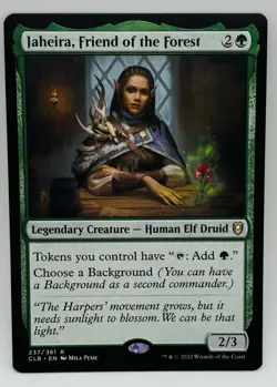 MTG Jaheira, Friend of the Forest Commander Legends: Battle for Baldur's Gate... - Image 1