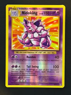 POKEMON CARD Nidoking 45/108 Evolutions Reverse Holo Mint Pack Fresh Free P&P - Image 1