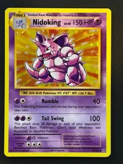 POKEMON CARD Nidoking 45/108 Evolutions Holo Mint Pack Fresh Free P&P - Image 1