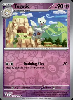 Togetic 071/191 Reverse Holo - Pokemon SV08: Surging Sparks NM - Image 1