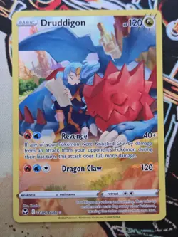 Pokemon TCG Druddigon TG09/TG30 Silver Tempest Trainer Gallery Ultra Rare NM/M - Image 1