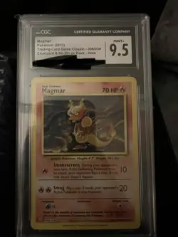Pokemon TCG 2023 Magmar Trading Card Game Classic 006/034 Holo CGC 9.5 - Image 1
