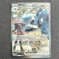Pokemon Steven's Metagross EX 340HP Holo 289/217 200 Power Metal Card - Image 1