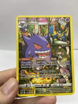 Gengar Gold Metal Pokemon Card-Collectible Gift Display！Christmas bb - Image 1