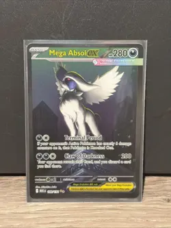 Pokemon Mega-Absol-EX TCG Card Evolutions 2025, 180/132, Near Mint Condition - Image 1