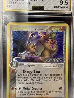 Pokemon TCG Marowak EX Delta Species 10/113 Reverse Holo Holo Rare - Image 3