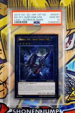 Yu-Gi-Oh! NUMBER 101 SILENT HONOR ARK 1st Ed LVAL-EN047 PSA 10 Ultimate Rare GEM - Image 1