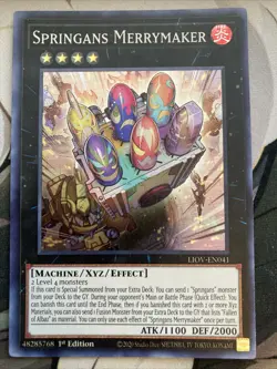 Yugioh! Springans Merrymaker - 1st Ed Super Rare - LIOV-EN041 - NM - Image 1