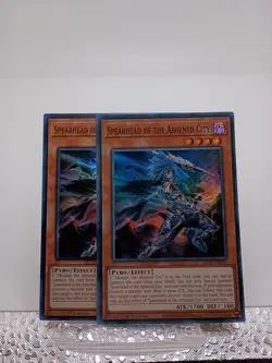 Yugioh! -2x Spearhead of the Ashened City - LEDE-EN091- 1st Ed - Super Rare NM - Image 1