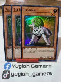 Yu-Gi-Oh Psi Beast X3 MAZE 1st Edition Super Rare Light Played - Image 1