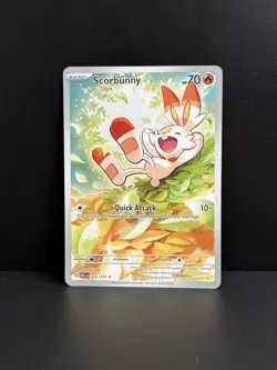 Scorbunny Full Art 225/217 Ascended Heroes Pokemon TCG Illustration Rare - Image 1