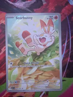 Scorbunny 225/217 Illustration Rare Ascended Heroes Near Mint Pokemon TCG Card - Image 1