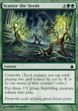 Scatter the Seeds -Foil Medium Play MTG Ravnica - Image 1