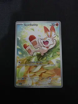 Pokemon TCG Scorbunny 225/217 Ascended Heroes Illustration Rare Mint Condition - Image 1