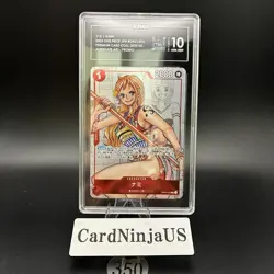TAG GEM MINT 10 (986) Nami Parallel OP01-016 R 25th Edition ONE PIECE Card 350 - Image 1