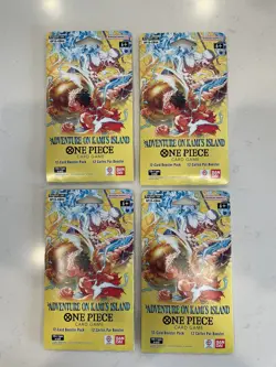 One Piece TCG OP15-EB04 - Sleeved Booster Packs (Lot Of 4) - Image 1