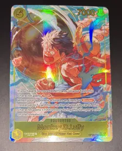 ONE PIECE CCG Kami’s Island MONKEY.D.LUFFY SEC Secret Rare Alt Art Card OP15-119 - Image 1