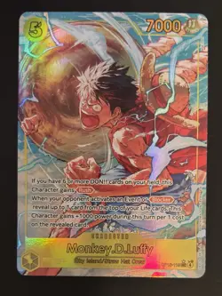 ONE PIECE CCG Kami’s Island MONKEY.D.LUFFY SEC Secret Rare Alt Art Card OP15-119 - Image 2
