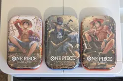 One Piece Tin Pack Set Vol 2 Set of 3 [TS-02 OP-13] Sealed Bandai - Image 1