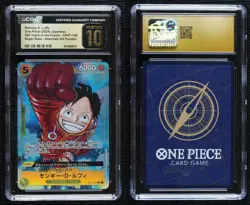2024 One Piece Card Game: 500 Years in The Future Japanese Monkey D Luffy CGC 10 - Image 3