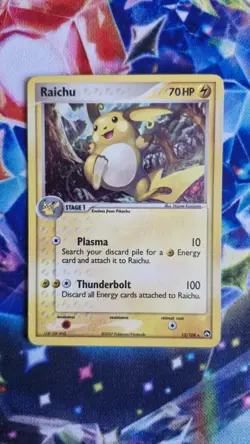 Raichu 12/108 Power Keepers Holo Rare Pokemon Card LP - Image 1