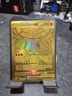 Pokemon TCG Mega Zygarde EX Gold Full Art Holo POR 124/088 Hyper Rare Gold - Image 1