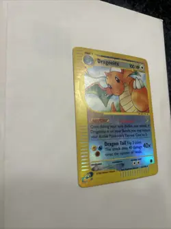 Pokemon Dragonite Expedition Base Set 043/165 Reverse Holo Rare 100 HP Card TCG - Image 2