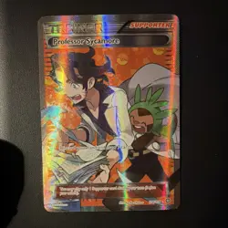 Pokemon Professor Sycamore 114/114 XY Steam Siege Holo Ultra Rare Trainer Card - Image 1