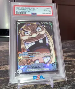 Marshall D. Teach L OP09-08 Alt Art Leader One Piece Card Game OP09 - PSA 10 - Image 4