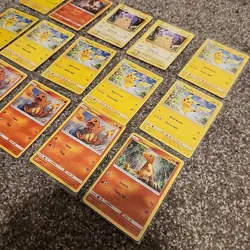 Pokemon Card lot Mint/NM (15) Pikachu Charmander from 2016-19 Non Holo - Image 4