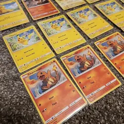 Pokemon Card lot Mint/NM (15) Pikachu Charmander from 2016-19 Non Holo - Image 5
