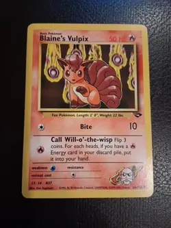 Pokemon TCG Blaine's Vulpix Gym Challenge Unlimited Common Card 66/132 - Image 1