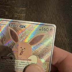 Pokemon Eevee GX SM233 Holo Promo Card English Basic 160 HP Q-Rais - Image 5