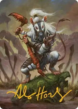 MTG Ink-Eyes, Servant of Oni 50 Gold Stamped Signature Art Series Bloomburrow - Image 1