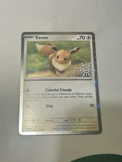 Pokemon Eevee TCG Holo Stamped Holiday Calendar Card 133/165 - Image 2